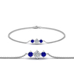 Load image into Gallery viewer, 3-stone-bracelet-for-mothers-with-sapphire-in-FDBRC8693GSABLMD-NL-WG
