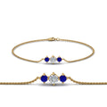 Thumbnail 31 - 3-stone-bracelet-for-mothers-with-sapphire-in-yellow-gold-FDBRC8693GSABLMD-NL-YG
