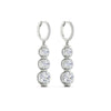 Load image into Gallery viewer, 3-stone-diamond-drop-dangle-huggies-in-white-gold-fdear11672angle4-nl-wg