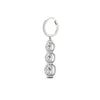 Load image into Gallery viewer, 3-stone-diamond-drop-dangle-huggies-in-white-gold-fdear11672angle5-nl-wg