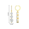Load image into Gallery viewer, 3-stone-diamond-drop-dangle-huggies-in-yellow-gold-fdear11672angle3-nl-yg-hw