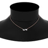 Load image into Gallery viewer, 3-stone-diamond-pendant-in-rose-gold-FDPD11019NECK-NL-RG