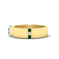 Thumbnail 111 - 3-stone-emerald-wedding-anniversary-band-for-men-in-yellow-gold-fdm8111bgemgr-nl-yg-hw.jpg