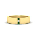 Thumbnail 110 - 3-stone-emerald-wedding-anniversary-band-for-men-in-yellow-gold-fdm8111bgemgr-nl-yg.jpg