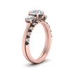 Load image into Gallery viewer, 3-stone-hidden-halo-black-diamond-ring-with-wedding-band-in-FDENS3179RORGBLACKANGLE3-NL-RG