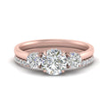 Thumbnail 1 - 3-stone-hidden-halo-diamond-ring-with-wedding-band-in-FDENS3179RORANGLE3-NL-RG