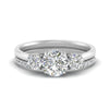 Load image into Gallery viewer, 3-stone-hidden-halo-diamond-ring-with-wedding-band-in-FDENS3179RORANGLE3-NL-WG