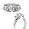 Load image into Gallery viewer, 3-stone-hidden-halo-diamond-ring-with-wedding-band-in-FDENS3179RORANGLE3-NL-WG