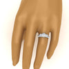 Load image into Gallery viewer, 3-stone-hidden-halo-diamond-ring-with-wedding-band-in-FDENS3179RORANGLE3-NL-WG