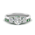 Thumbnail 45 - 3-stone-hidden-halo-emerald-ring-with-wedding-band-in-FDENS3179RORGEMGRANGLE3-NL-WG