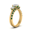 Load image into Gallery viewer, 3-stone-hidden-halo-emerald-ring-with-wedding-band-in-FDENS3179RORGEMGRANGLE3-NL-YG