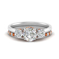 Thumbnail 35 - 3-stone-hidden-halo-orange-sapphire-ring-with-wedding-band-in-FDENS3179RORGSAORANGLE3-NL-WG