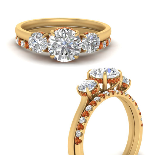 3-stone-hidden-halo-orange-sapphire-ring-with-wedding-band-in-FDENS3179RORGSAORANGLE3-NL-YG