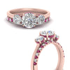 Load image into Gallery viewer, 3-stone-hidden-halo-pink-sapphire-ring-with-wedding-band-in-FDENS3179RORGSADRPIANGLE3-NL-RG