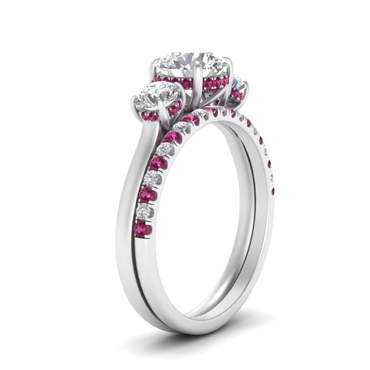 3-stone-hidden-halo-pink-sapphire-ring-with-wedding-band-in-FDENS3179RORGSADRPIANGLE3-NL-WG