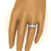 Load image into Gallery viewer, 3-stone-hidden-halo-sapphire-ring-with-wedding-band-in-FDENS3179RORGSABLANGLE3-NL-WG