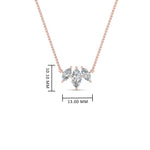 Load image into Gallery viewer, 3-stone-marquise-diamond-necklace-chain-in-FDPD11096-NL-RG
