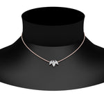 Load image into Gallery viewer, 3-stone-marquise-diamond-necklace-chain-in-FDPD11096-NL-RG
