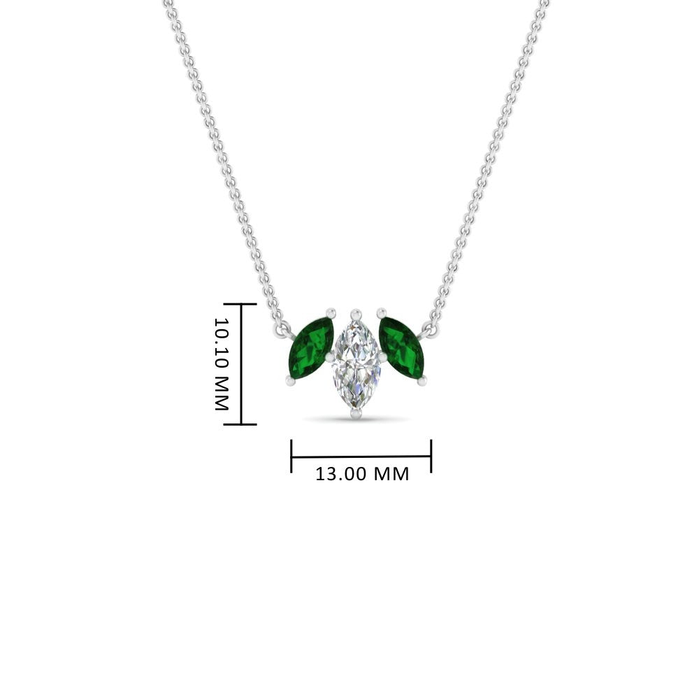 3-stone-marquise-emerald-necklace-chain-in-FDPD11096GEMGR-NL-WG