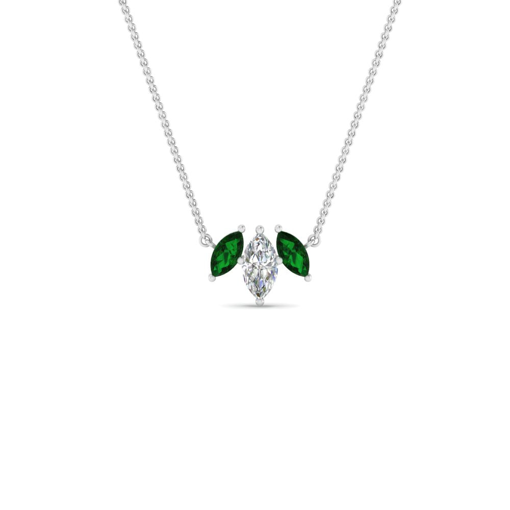 3-stone-marquise-emerald-necklace-chain-in-FDPD11096GEMGR-NL-WG