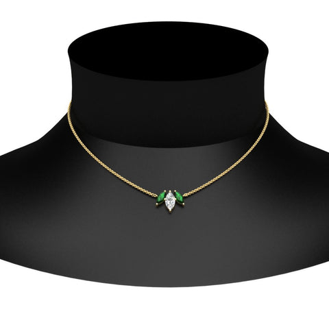 3-stone-marquise-emerald-necklace-chain-in-yellow-gold-FDPD11096GEMGRNECK-NL-YG
