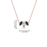 Load image into Gallery viewer, 3-stone-marquise-onyx-necklace-chain-in-FDPD11096GONYX-NL-RG
