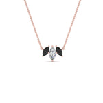 Load image into Gallery viewer, 3-stone-marquise-onyx-necklace-chain-in-FDPD11096GONYX-NL-RG
