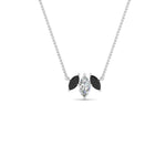 Load image into Gallery viewer, 3-stone-marquise-onyx-necklace-chain-in-FDPD11096GONYX-NL-WG
