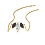 Load image into Gallery viewer, 3-stone-marquise-onyx-necklace-chain-in-FDPD11096GONYX-NL-YG
