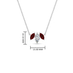 Load image into Gallery viewer, 3-stone-marquise-ruby-necklace-chain-in-FDPD11096GRUDR-NL-WG
