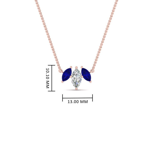 3-stone-marquise-sapphire-necklace-chain-in-rose-gold-FDPD11096GSABLANGLE1-NL-RG-HW