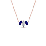 Load image into Gallery viewer, 3-stone-marquise-sapphire-necklace-chain-in-FDPD11096GSABL-NL-RG
