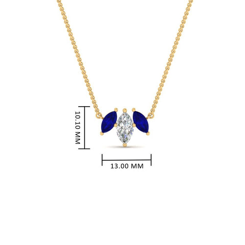 3-stone-marquise-sapphire-necklace-chain-in-yellow-gold-FDPD11096GSABLANGLE1-NL-YG-HW