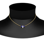 Load image into Gallery viewer, 3-stone-marquise-sapphire-necklace-chain-in-FDPD11096GSABL-NL-YG
