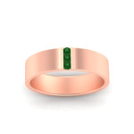 Load image into Gallery viewer, 3 Stone Mens Flat Gemstone Band
