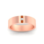 Load image into Gallery viewer, 3-stone-orange-sapphire-wedding-anniversary-band-for-men-in-rose-gold-fdm8111bgsaorangle5-nl-rg.jpg
