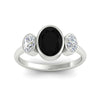 Load image into Gallery viewer, 3-stone-oval-bezel-black-diamond-engagement-ring-in-white-gold-fd11546gblack-nl-wg