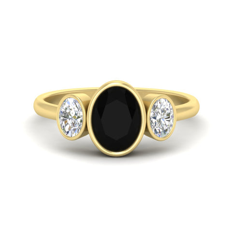 3-stone-oval-bezel-black-diamond-engagement-ring-in-yellow-gold-fd11546gblack-nl-yg