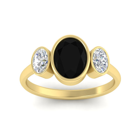3-stone-oval-bezel-black-diamond-engagement-ring-in-yellow-gold-fd11546gblack-nl-yg