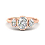 Load image into Gallery viewer, 3-stone-oval-bezel-diamond-engagement-ring-in-rose-gold-fd11546-nl-rg
