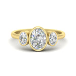 Load image into Gallery viewer, 3-stone-oval-bezel-diamond-engagement-ring-in-yellow-gold-fd11546-nl-yg
