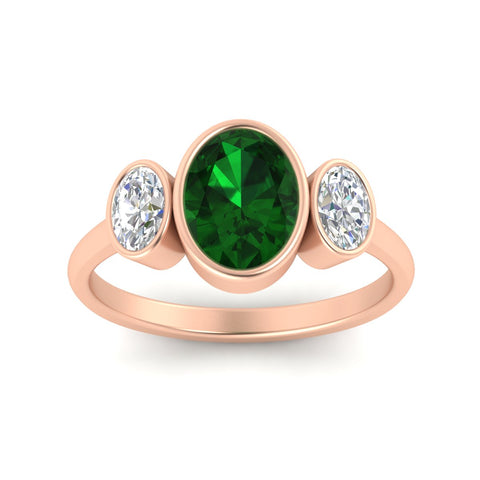 3-stone-oval-bezel-emerald-engagement-ring-in-rose-gold-fd11546gemgr-nl-rg