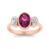 Load image into Gallery viewer, 3-stone-oval-bezel-pink-sapphire-engagement-ring-in-rose-gold-fd11546gsadrpi-nl-rg