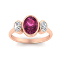Thumbnail 23 - 3-stone-oval-bezel-pink-sapphire-engagement-ring-in-rose-gold-fd11546gsadrpi-nl-rg