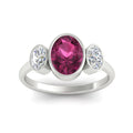 Thumbnail 19 - 3-stone-oval-bezel-pink-sapphire-engagement-ring-in-white-gold-fd11546gsadrpi-nl-wg