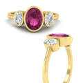 Thumbnail 14 - 3-stone-oval-bezel-pink-sapphire-engagement-ring-in-yellow-gold-fd11546gsadrpi-nl-yg