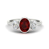 Load image into Gallery viewer, 3-stone-oval-bezel-ruby-engagement-ring-in-white-gold-fd11546grudr-nl-wg