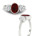 Thumbnail 42 - 3-stone-oval-bezel-ruby-engagement-ring-in-white-gold-fd11546grudr-nl-wg