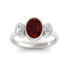 Load image into Gallery viewer, 3-stone-oval-bezel-ruby-engagement-ring-in-white-gold-fd11546grudr-nl-wg