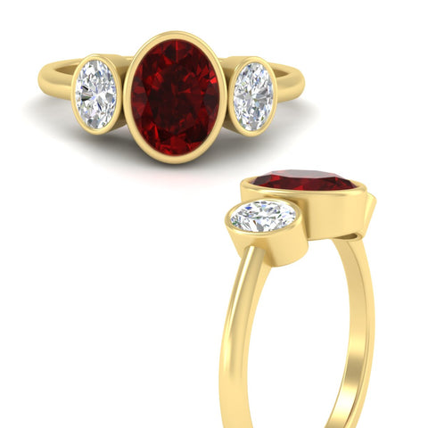 3-stone-oval-bezel-ruby-engagement-ring-in-yellow-gold-fd11546grudr-nl-yg